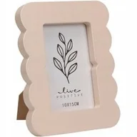 Ramki na zdjęcia - Ramka na zdjęcie z falowanym brzegiem BASE, 16 x 2,2 x 20,8 cm - miniaturka - grafika 1