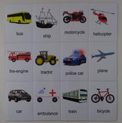 Pomoce naukowe - Bystra Sowa Pojazdy karty edukacyjne- w j. angielskim - miniaturka - grafika 1