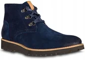 Botki męskie - BIG STAR Y174489 TRZEWIKI MĘSKIE SKÓRZANE GRANAT 41 - miniaturka - grafika 1