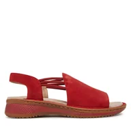 Sandały damskie - Sandały Ara Hawaii 12-29005-06 Czerwony - miniaturka - grafika 1