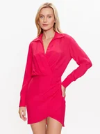Sukienki - Sisley Sukienka codzienna 4B5FLV03L Różowy Regular Fit - miniaturka - grafika 1