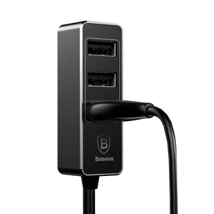 Enjoy Baseus Baseus Together ładowarka samochodowa z przedłużaczem hubem 4x USB 5.5A czarny (CCTON-01) hurtel-37936-0 - Ładowarki samochodowe - miniaturka - grafika 16