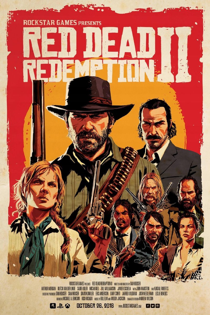 PUZZLE Gra Red Dead Redemption A3 252 el z Nadrukiem + IMIĘ Pudełko