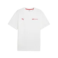 Koszulki sportowe męskie - Męska koszulka F1® ESS+ o luźnym kroju z grafiką PUMA White - miniaturka - grafika 1
