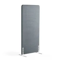 Artykuły do ekspozycji w sklepie - Ścianka podłogowa ZONE, 1700x800x46 mm, tkanina Rivet, białe podstawy, niebieskoszary - miniaturka - grafika 1