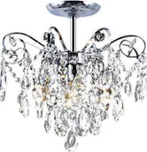 Lampy sufitowe - Srebrny kryształowy żyrandol glamour A272 D2-A07 - miniaturka - grafika 1