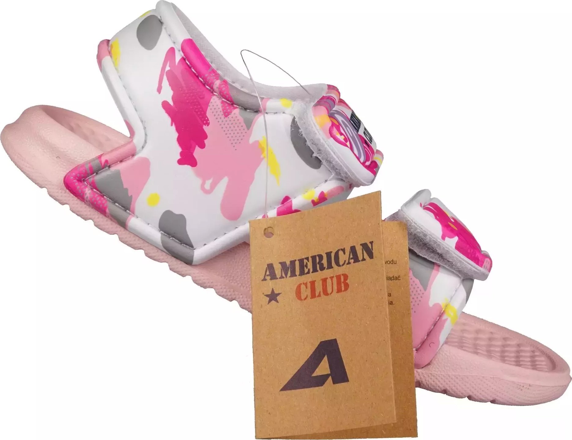 American Club Dziecięce klapki basenowe American Club BNH-68PI 25