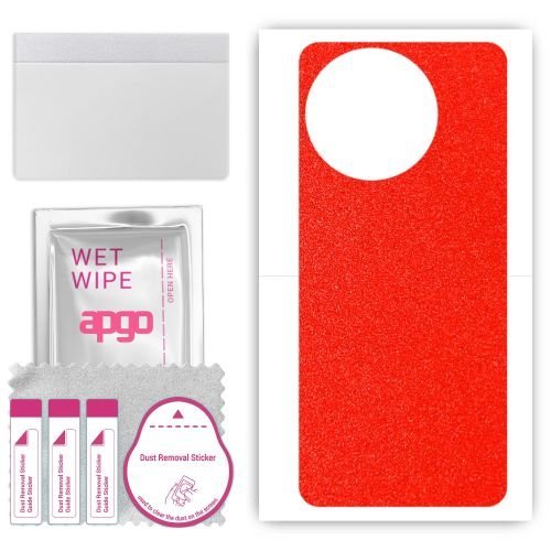 folia naklejka skórka strukturalna na TYŁ do Realme C67 5G - Czerwony Pastel Matowy - apgo SKINS