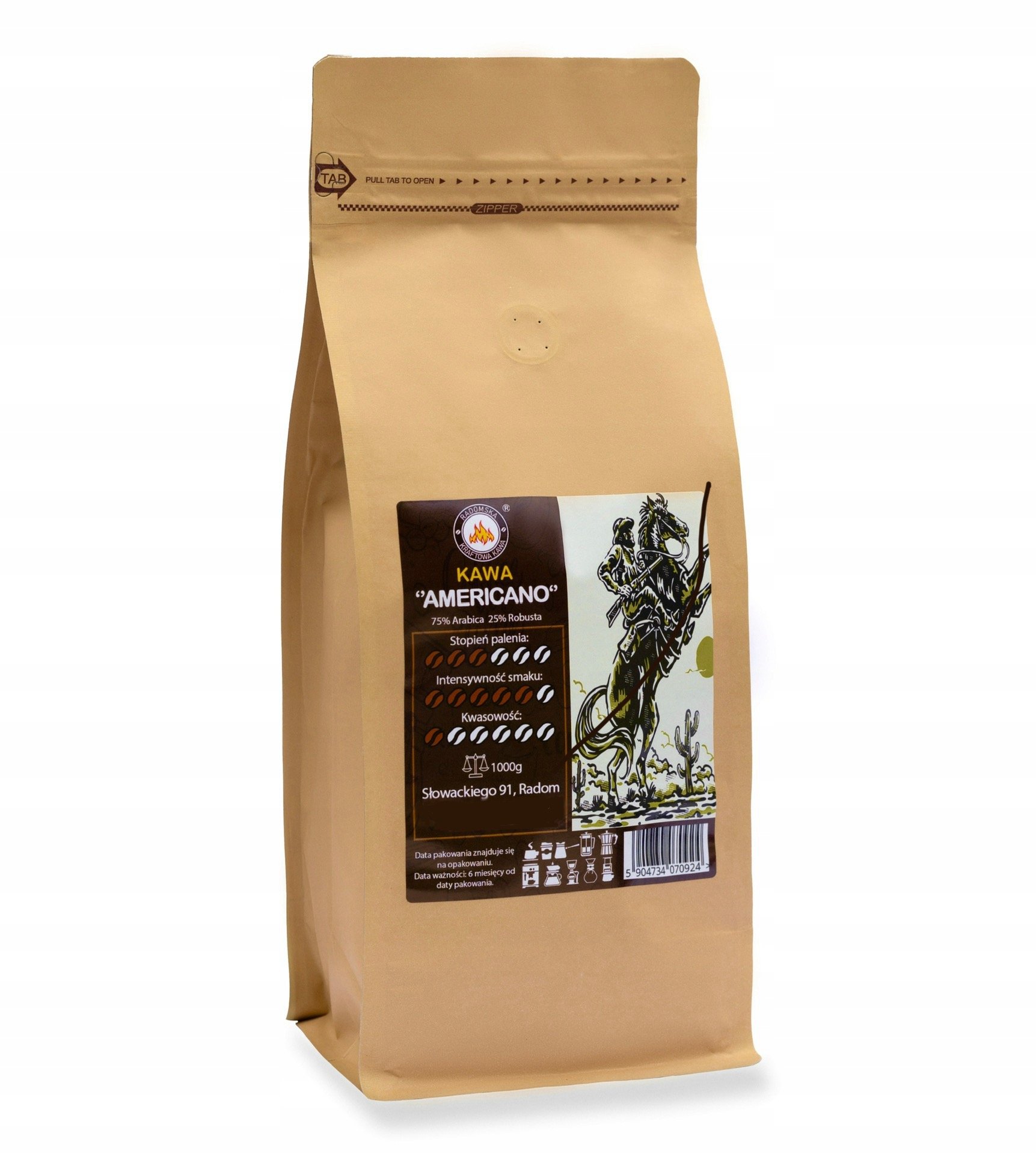 Kawa mielona Americano 1000g Arabica 100%