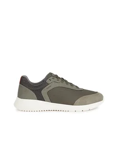 Geox Sneakersy "Monreale" w kolorze khaki - Trampki męskie - miniaturka - grafika 1