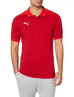 Koszulki męskie - Puma TeamFINAL 21 Sideline męska koszulka polo, Chili Pepper Red, XXL 656487 - grafika 1
