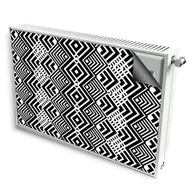 Dekoracje domu - magnes mata magnetyczna kaloryfer dekor biało czarne - miniaturka - grafika 1