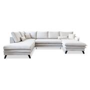 Narożniki - Jasnobeżowa rozkładana sofa w kształcie litery "U" Miuform Charming Charlie, lewostronna - miniaturka - grafika 1