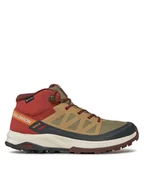 Buty trekkingowe męskie - Salomon Trekkingi Outrise Mid Gtx L47143700 Brązowy - miniaturka - grafika 1