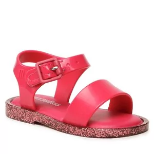 Sandały damskie - Sandały Melissa - Mini Melissa Mar Sandal IV Bb 32633 Pink/Pink Glitter 53328 - grafika 1