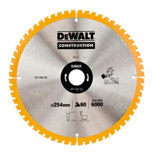 DEWALT tarcza piła do drewna 254mm 30mm 60z DT1182 - Tarcze do pił - miniaturka - grafika 1