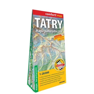 Tatry. Mapa panoramiczna laminowana mapa turystyczna 1 : 28 000 - Opracowanie zbiorowe - książka - Przewodniki - miniaturka - grafika 1