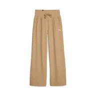 Dresy damskie - Spodnie dresowe damskie Puma HER STRAIGHT beżowe 67600784-XS - miniaturka - grafika 1