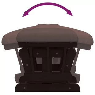 Fotel pływający z podnóżkiem, brązowy, obity tkaniną Lumarko! - Fotele - miniaturka - grafika 11