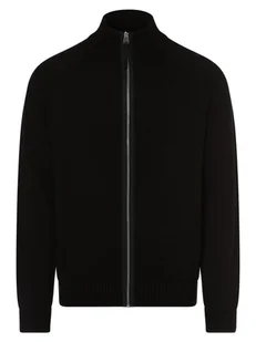 Jack & Jones Kardigan męski Mężczyźni drobna dzianina czarny jednolity, XL - Swetry męskie - miniaturka - grafika 1