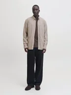 Koszule męskie - Jack & Jones Koszula - Regular fit - w kolorze szarobrązowym - miniaturka - grafika 1