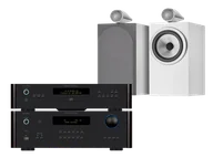 Zestawy stereo - Rotel RA-1572 MkII (czarny) + RCD-1572 MkII (czarny) + 705 S3 (biały) - miniaturka - grafika 1
