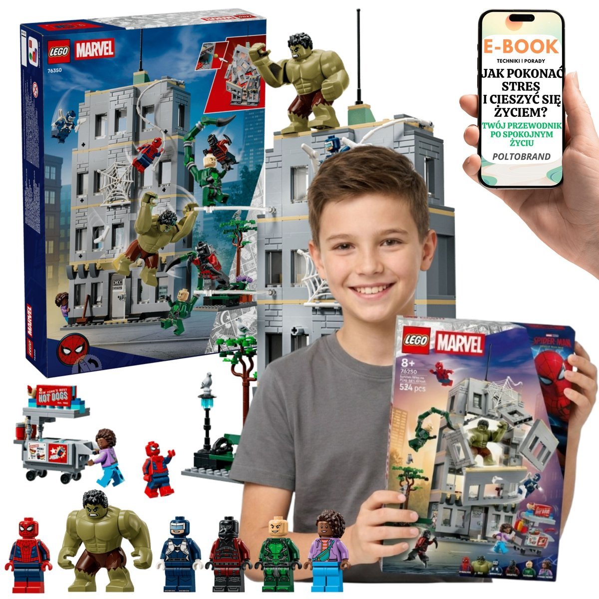 LEGO Marvel Spider-Man kontra Hulk Avengers (76350) + E-BOOK-1