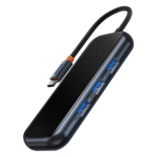 Baseus AcmeJoy HUB 4-Portowy USB-C do 1xUSB-C / 4xUSB3.0 ciemnoszary - Huby USB - miniaturka - grafika 3