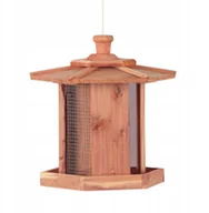 Karmniki dla ptaków - Karmnik dla ptak�w, czerwony cedr, wisz�cy 26,5x23x27,5 cm - miniaturka - grafika 1