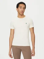 Koszulki męskie - Polo Ralph Lauren T-Shirt 710671438421 Écru Slim Fit - miniaturka - grafika 1