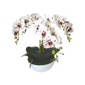 Sztuczne kwiaty - Storczyk 5 pędowy w doniczce plastikowej mix - miniaturka - grafika 1