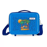 Kosmetyczki, organizery i kuferki - Enso Jungle Club dostosowalna kosmetyczka z torbą na ramię niebieska 29 x 21 x 15 cm sztywna ABS 9,14 l - miniaturka - grafika 1