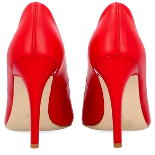 Eleganckie szpilki - TYMOTEO P1007 CZERWONE - Czółenka - miniaturka - grafika 8