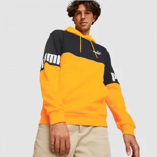 Bluza Męska Puma z Kapturem Bawełniana Kangurka Ocieplana Żółta 849807-39 - Bluzy sportowe męskie - miniaturka - grafika 1