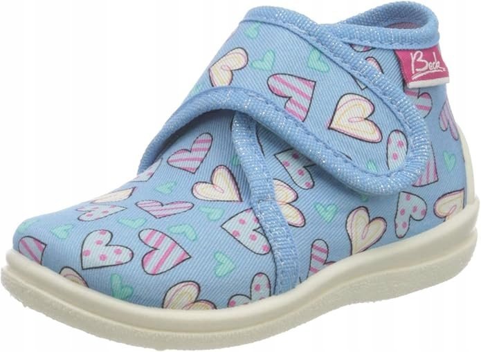 BECK NIEBIESKIE KAPCIE DZIECIĘCE W SERDUSZKA NA RZEP 19 J6A