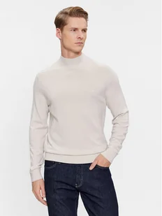 Calvin Klein Sweter Superior K10K110424 Beżowy Regular Fit - Swetry męskie - miniaturka - grafika 1