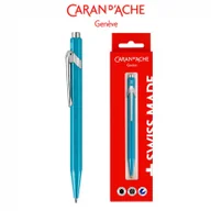 Przybory szkolne - Carandache Długopis CARAN DACHE 849 Gift Box Metal-X Line Turquoise turkusowy - miniaturka - grafika 1