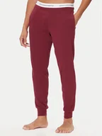 Piżamy męskie - United Colors Of Benetton Spodnie piżamowe 30964F00V Bordowy Regular Fit - miniaturka - grafika 1