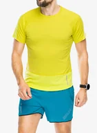 Koszulki sportowe męskie - Koszulka biegowa Salomon Cross Run S/S Tee - citronelle/sulphur - miniaturka - grafika 1