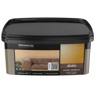 Werniks metaliczny złoty 1 l Primacol Decorative - Tynki - miniaturka - grafika 1