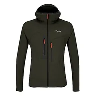 Bluzy męskie - Salewa Męska bluza Puez 2 DST z kapturem, ciemnooliwkowy, S - miniaturka - grafika 1