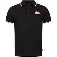 Koszulki męskie - Lonsdale Męska koszulka polo Kellaton, czarny, M - miniaturka - grafika 1