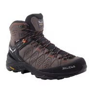 Buty trekkingowe męskie - Buty trekkingowe męskie Salewa Alp Trainer 2 Mid GTX brązowe 00-0000061382 - miniaturka - grafika 1