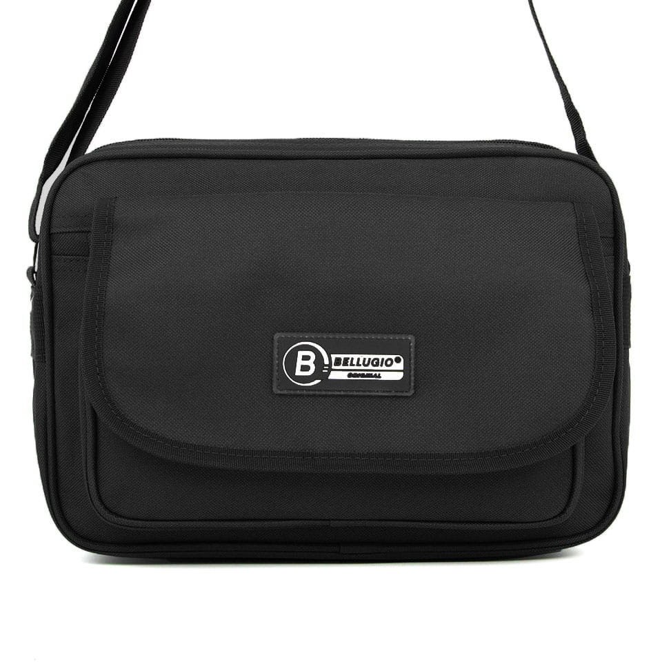 Torba męska do pracy średnia Bellugio czarna