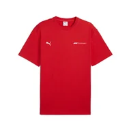 Koszulki sportowe męskie - Męska koszulka F1® ESS+ o luźnym kroju z grafiką PUMA Pop Red - miniaturka - grafika 1