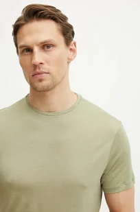 Icebreaker t-shirt sportowy Merino Blend 125 Sphere kolor zielony wzorzysty IB0A56ZMA741 - Koszulki męskie - miniaturka - grafika 1