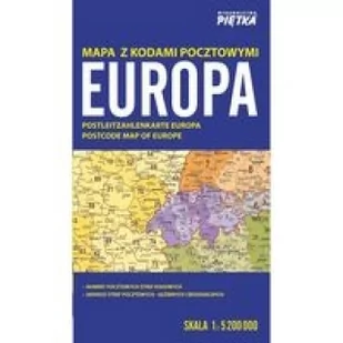 Mapa Europy - kodów pocztowych 1:5 200 000 - Wydawnictwo Kartograficzne - Atlasy i mapy - miniaturka - grafika 3