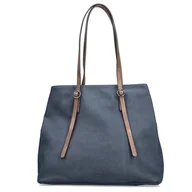 Torebki damskie - Rieker H1028-12 BLUE torebka damska niebieska - miniaturka - grafika 1