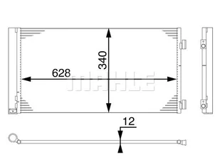 Skraplacz, klimatyzacja Mahle AC 751 000S - Akcesoria do klimatyzacji i ogrzewania - miniaturka - grafika 1