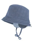 Czapeczki dla niemowląt - MaxiMo Kapelusz w kolorze niebiesko-białym - miniaturka - grafika 1